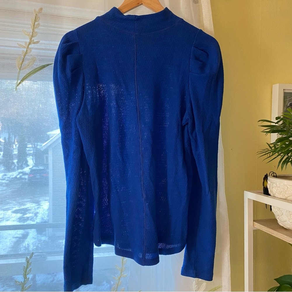 Free People | Blue Turtleneck - Picture 3 of 5